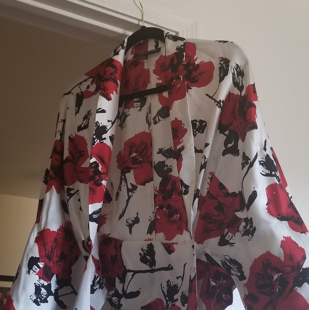 100% silk wrap blouse